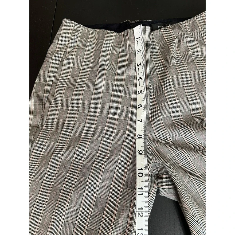 Rag & Bone Simone Plaid Ankle Pants Size 2 Cotton Blend Academia Preppy Back Zip